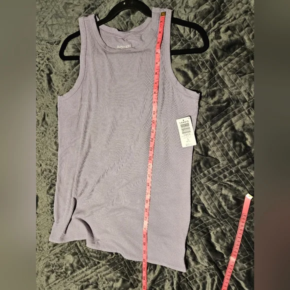 Torrid Super Soft Ribbed High Neck Tank Top in Dusk Size 1X NWT - Picture 11 of 13